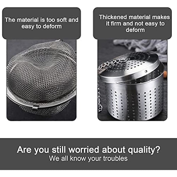Teekugle Si Strainer Løse Blade Infuser Filter Interval Diffuser Suppe