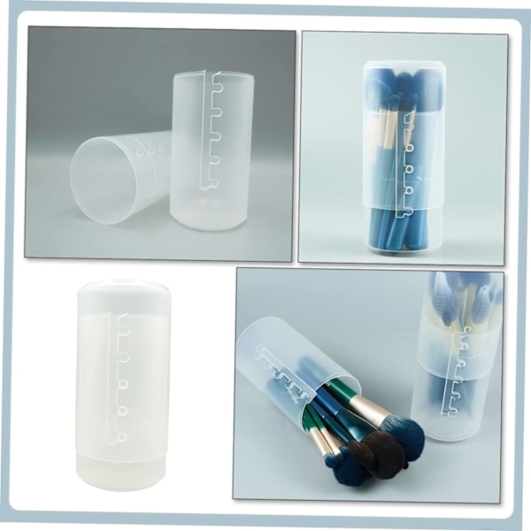 Makeup Børste Etui Låg 2 stk. Skrivebordsbørsteholder Organiser Dine Makeup Børster