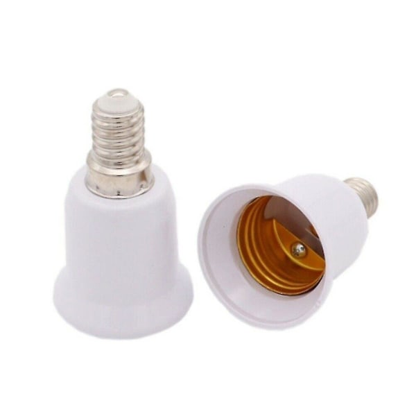 120 Light Base Led-lampun pidike E14–E27 Adapteri E14-e27 Kantapohja (valkoinen) (2 kpl)