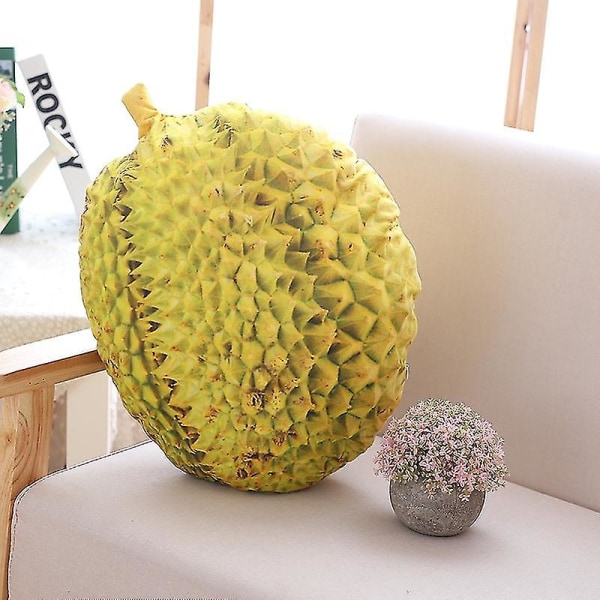 Verklighetstrogna frukter Plyschleksakssaker Frukt Ananas Durian Hami Melon Aubergine Morot Dekorativ leksakskast Hami Melon