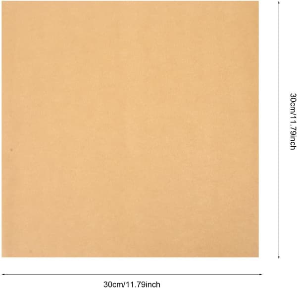 200 st oljesäker matta mellanmålsmatta papper matpapper för fest engångs gul beige lämplig