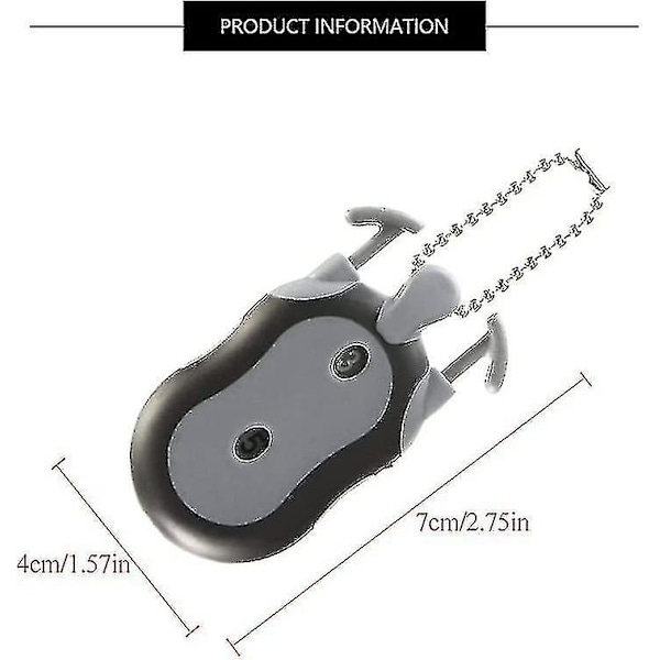 Golf-pistelaskuri Golf-lyöntien laskuri 2-in-1 Kaksoisnäyttöinen käsikäyttöinen napsautuslaskuri laskemiseen ja golf-pisteytykseen (harmaa 2 kpl)