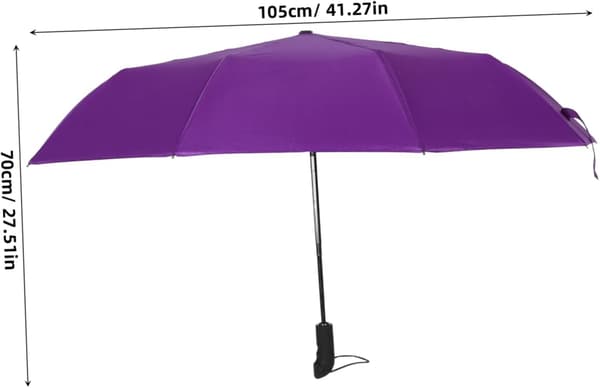 Automatiskt paraply vindtätt hopfällbart bärbart för utomhusresor UV-skydd extra stort för regn och sol