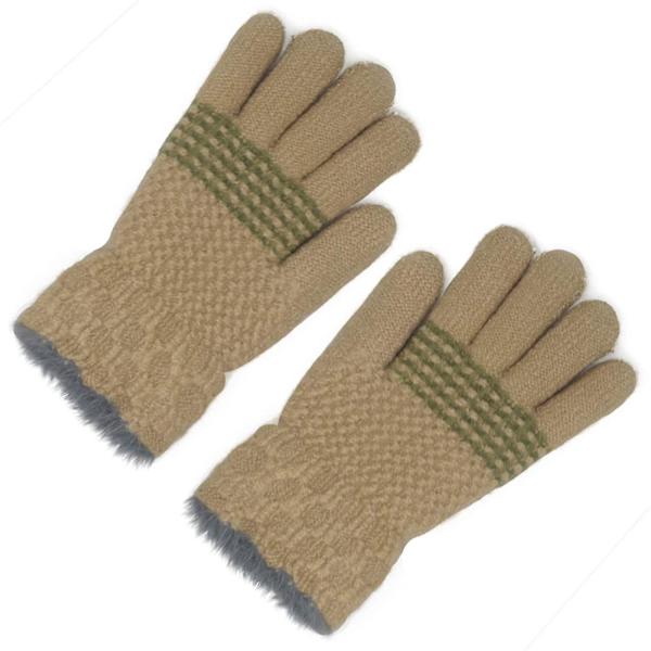 Vinterhandskar - Barn Varma Stickade Termiska Kabelstickade Handskar