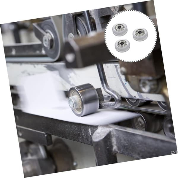 3 stk. printer V-hjul tilbehør plast remskive og leje remskive til printer ruller og vedligeholdelse