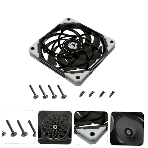 12cm Computer Case Køleblæser CPU Køler til Stationær PC Radiator Køleplade Støjsvagt Design