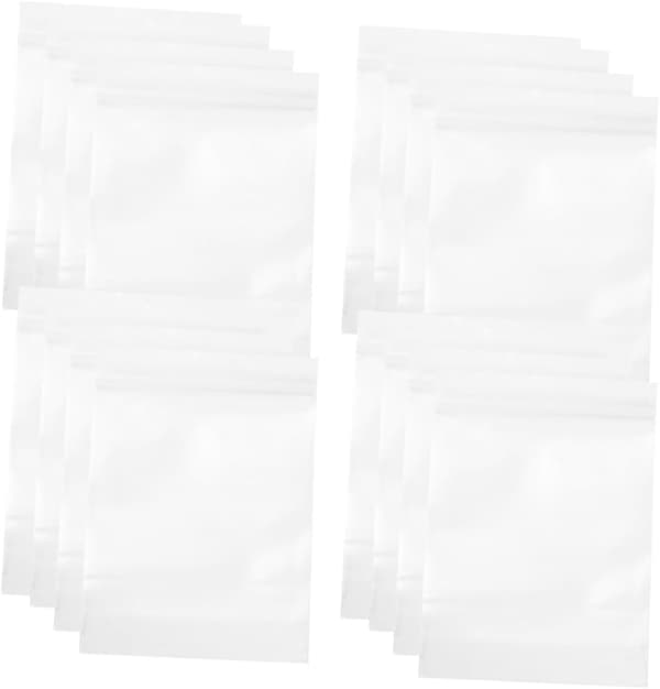 200 stk. selvforseglende benpose PE-forseglingspose oppbevaringspose for matpiller smykker