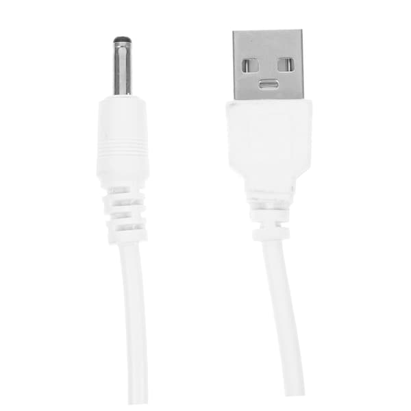 2 stk USB til DC ladekabel svart erstatnings DC strømkabel for bærbar PC Surface Pro