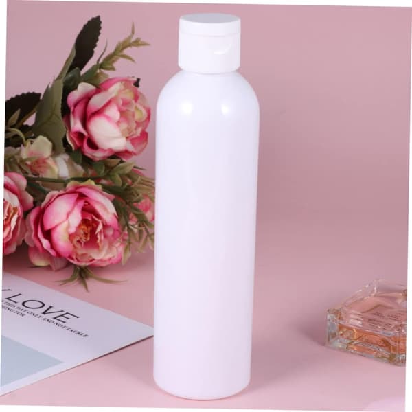 4st 500ml Pet Plastflaskor med Flip-lock för Resor, Smink och Gelförvaring