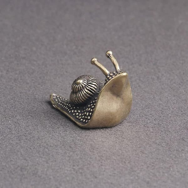 Dekorative Messing Snegle Multifunktionelle Snegle Ornamenter Søde Te-Dyr Te Tilbehør (2 stk.)
