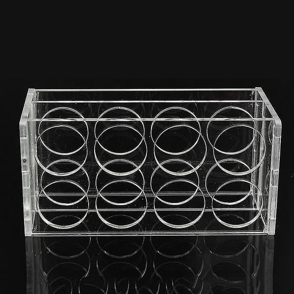 Kicute 8-hulls Plastprøvebeholder Stativ for Testing Tubes