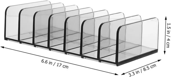 Akryl Kosmetik Display Rack 7-rums Makeup Opbevaringsboks
