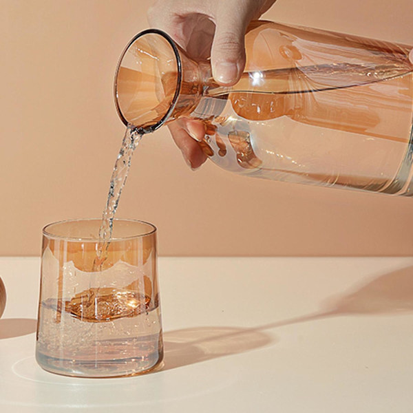 Natsenglas Sæt med 1 Vandkande 1200ml og 4 Kopper
