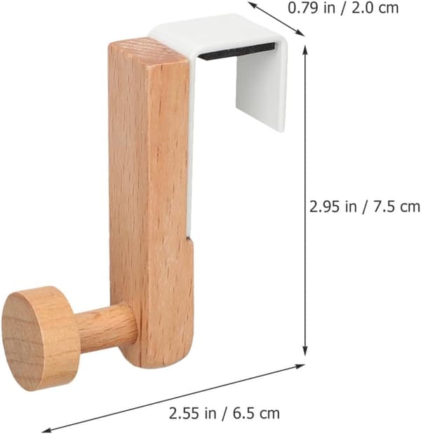 Dørhengerkrok over dørkrok Rustikk jern tre materiale Solid multifunksjonell design egnet