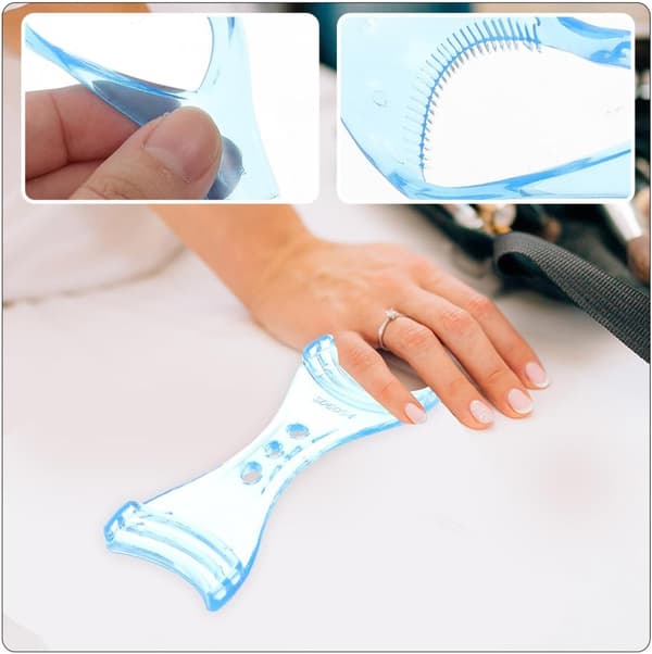 Øjenvippeassistent og Eyeliner Stencil 12 stk. sæt med Mascara Shield Applikator Guide