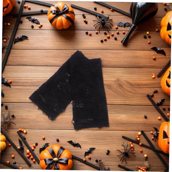 2 par Halloween revnede fingerløse handsker sorte punk goth armvarmere