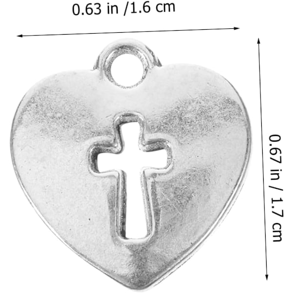 40 stk. Korsanheng Halskjeder Halskjede Ornament Hjerte Sjarm Dekor