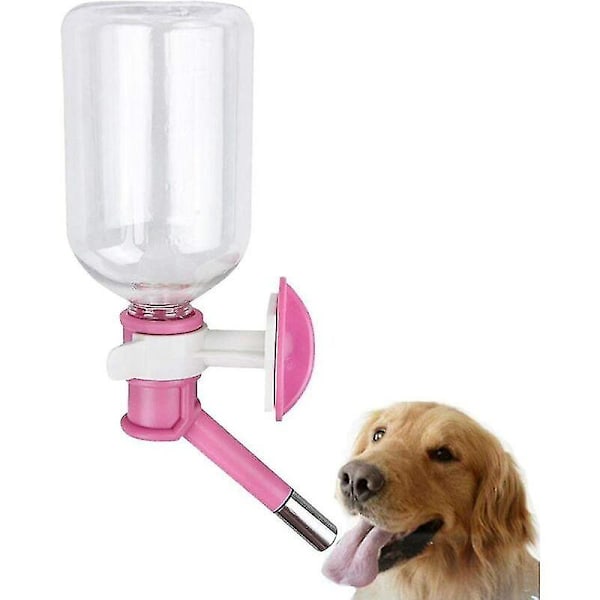 500 ml Hängande Automatisk Vattenbehållare för Husdjur (rosa)