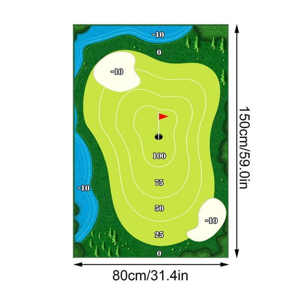 Velvet Golf Treningsmatte Swing Detection Practice Pad