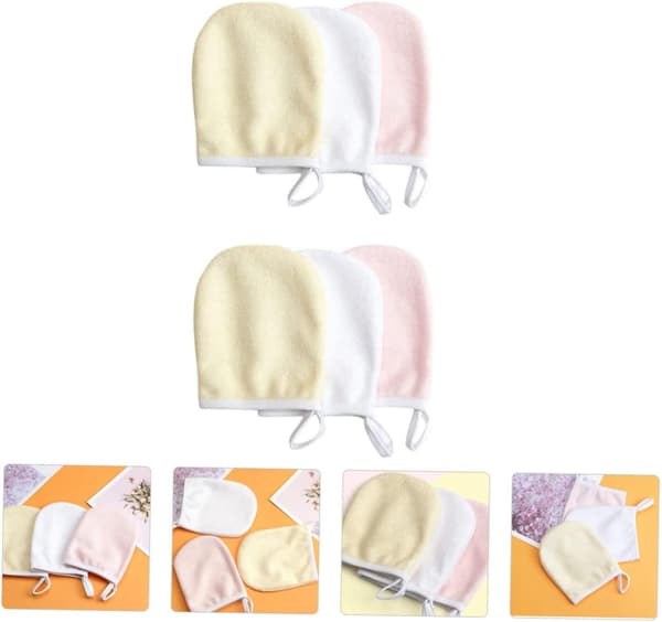 18 stk. mikrofiber ansiktsrenseputer sminkefjerningsputer ansiktsrensehansker