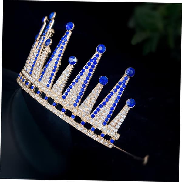 Imponerende barokk rhinestone krone bryllup tiara hodeplagg brudekrone bryllup brude