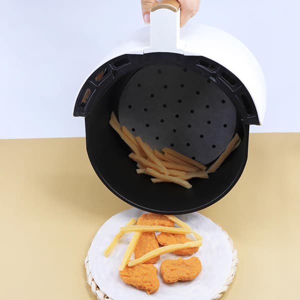 100 ark bagepapir, non-stick airfryer-puder, oliedrænende papir