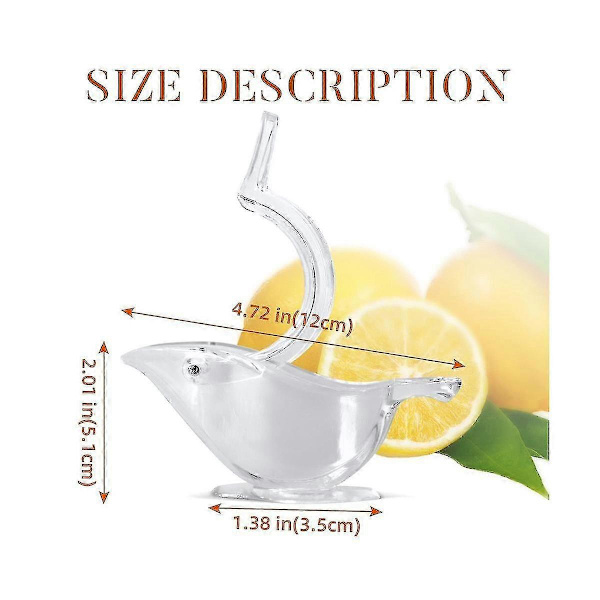 Citronpresser, Citronpresser, Akryl Citron Manuel Saftpresser, Fugl Citronpresser (6 stk)