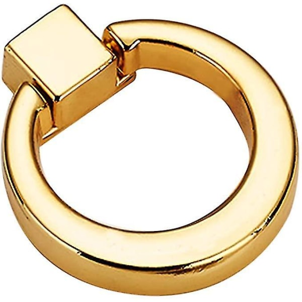 Ringpullhandtag 8 st Guld Vintage Knobs Bröst Låda