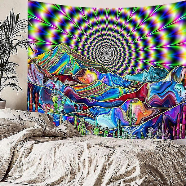 Psykedelisk Mønster Barne Soverom Vegg Henger Tapestry Hippie Dekor