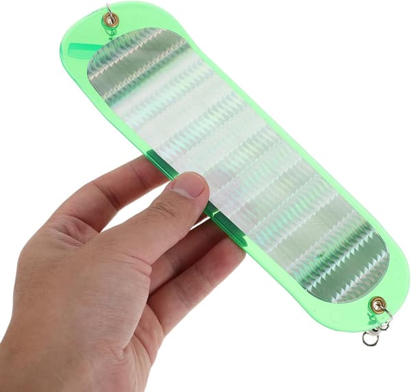 Dodger Fishing Flashers Abs Chrome Reflekterande Bas Trolling Flashers Öringbete Attraktor