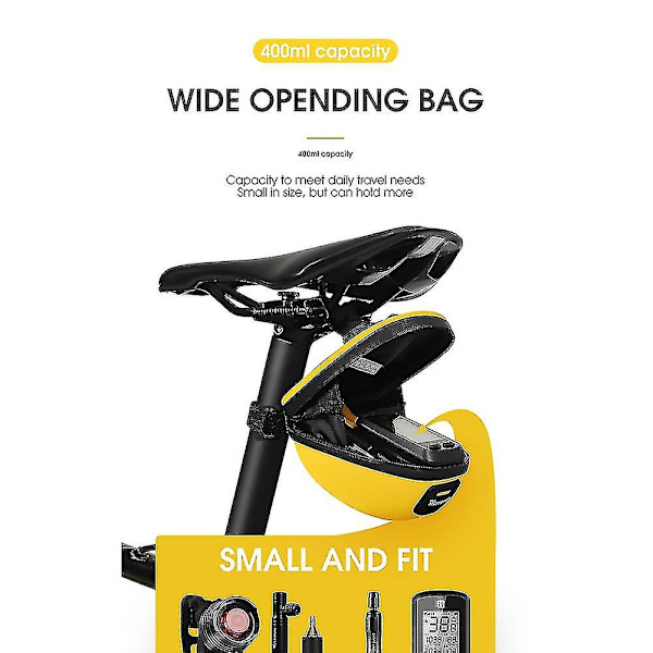 Nylon Cykeltaske Cykelopbevaring Sadletaske Cykling Bagagepose Sadletaske Cykeltilbehør