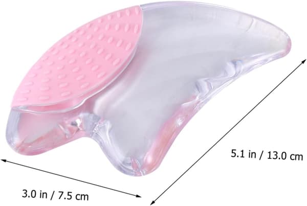 Krystall Gua Sha-plate for ansiktsløftende skrapemassasjeterapiplate