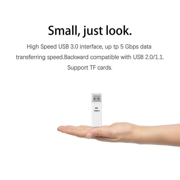Hög Hastighet USB 3.0 TF T-flash Minneskortläsare