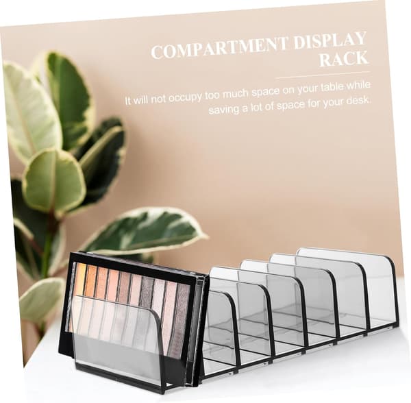 Akryl Kosmetik Display Rack 7-rums Makeup Opbevaringsboks