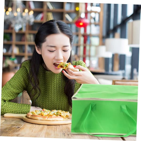 2 stk. isolert matpose for baking, varmebevarende pose, kompakt isolert tote, lunsjboksfunksjon