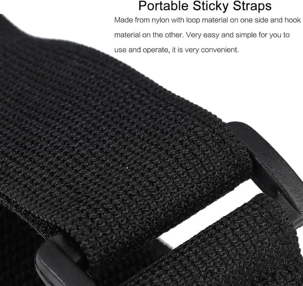 4 stk. velcro-fastgørelsesremme, bærbare nylon-klæbestropper