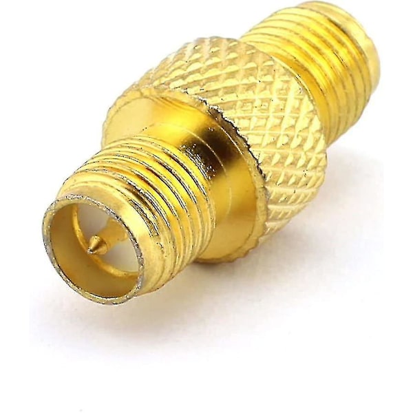 2 stk RF-adapter SMA hunnkontakt koaksialadapter