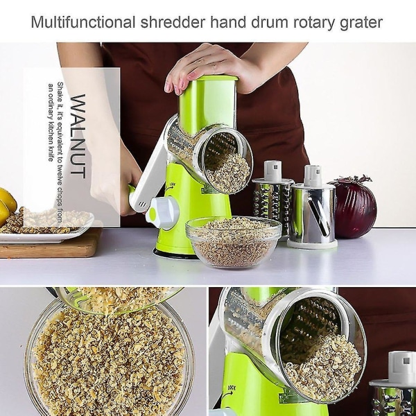 Multifunksjonell Grønnsaksskjærer Rotasjonsrive Slicer