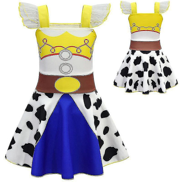 Legetøjs Jessie Børnepige Rolleleg Performance Kostume Fancy Up Outfit Gi 5-6 Years