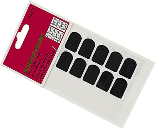 Saksofon Munnstykke Puteputer 10 Stk Silikon Svart Lydisolasjon og Lett Design
