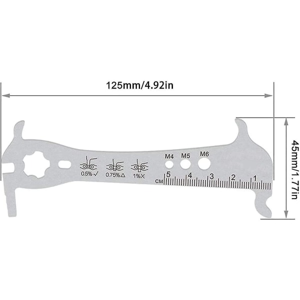 Cykel Cykel Chain Slitage Indicator Tool