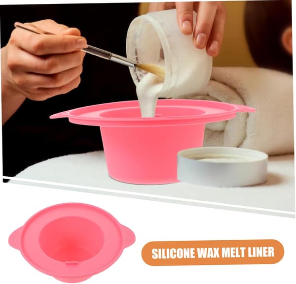 Silikon Vaxsmältningsfoder Ersättningsskål 400ml Non-stick Vaxvärmare Gryta
