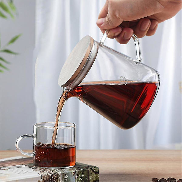 500ml Glaskande Varmebestandig Tekande Med Låg