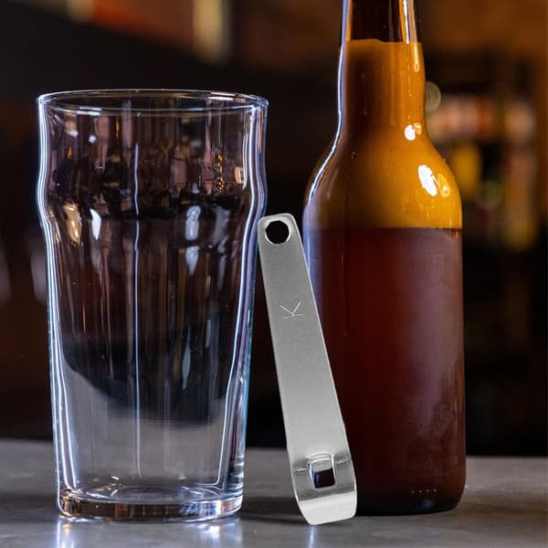 8 stk. flaskeåbner i rustfrit stål til bar, bartender, mini oral væskeflaskeåbner