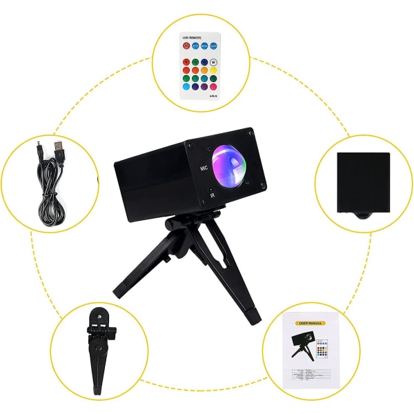 Solnedgang Lys, Led Usb Projektor 16 Farger Regnbue Solnedgang Projeksjonslampe Passer