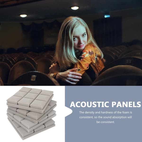 4 stk. lydisolasjonspanel Skum lydisolerende panel Støyreduserende