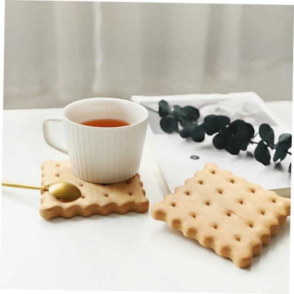 2 stk. Cookie Coasters Sofabord med Opbevaring Æstetisk Værelsesindretning Coasters