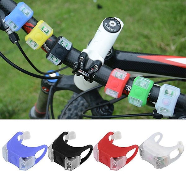 1 stk Cykel MTB LED Frøhoved Forlygte Advarselslys