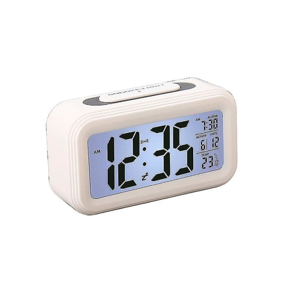 Smart Temperaturväckarklocka med LED-display, bakgrundsbelysning och kalender
