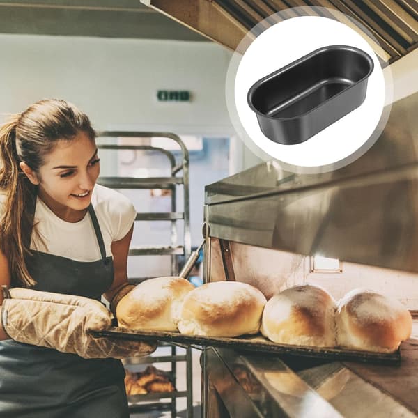Non-Stick Toastform Genanvendelig Bageform i Aluminiumslegering Sort Praktisk Kageform